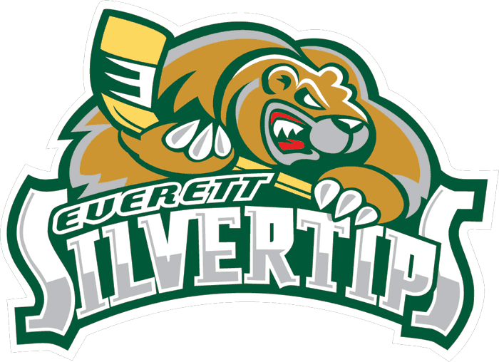 everett silvertips 2003-pres primary logo iron on heat transfer...